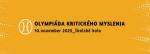 OLYPIÁDA KRITICKÉHO MYSLENIA 1