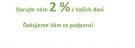 Darujte prosím Vás 2 percentá z Vašich daní 2